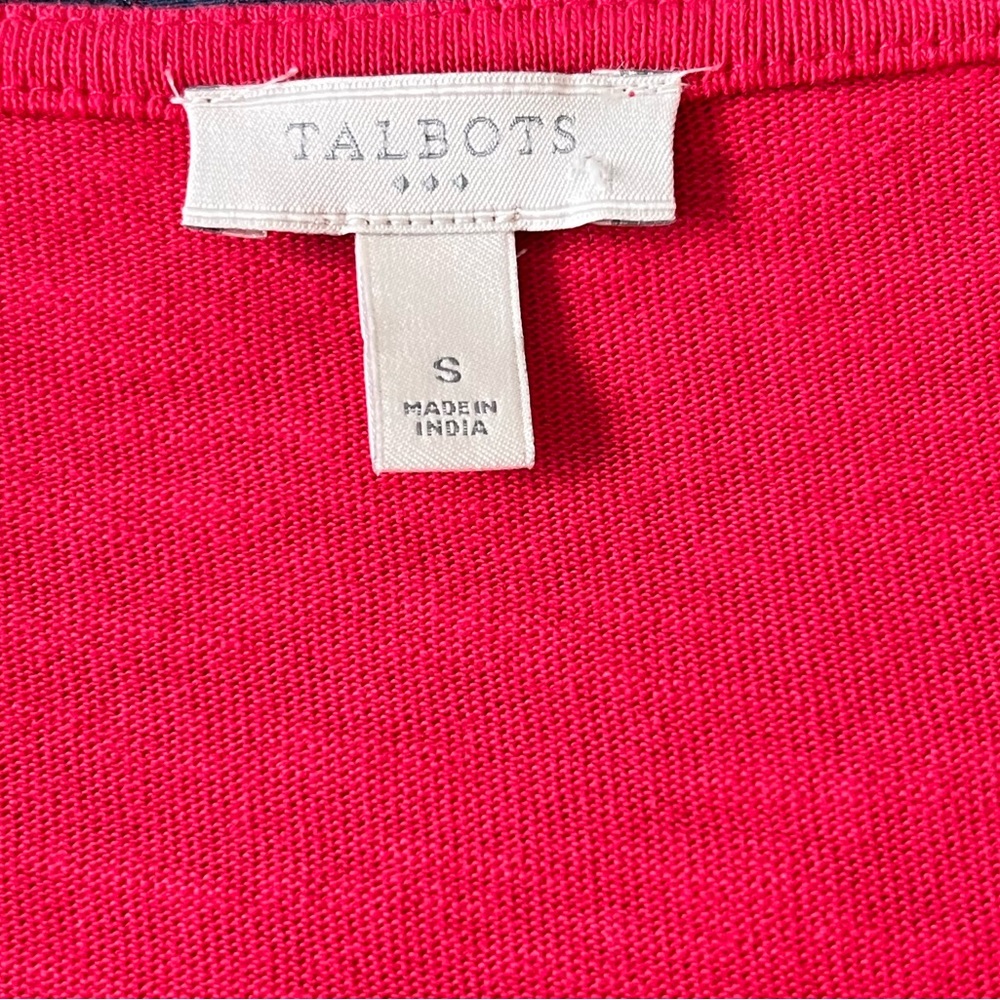 Talbots Cardinal Red Ruffle Dress size S - Picture 5 of 7